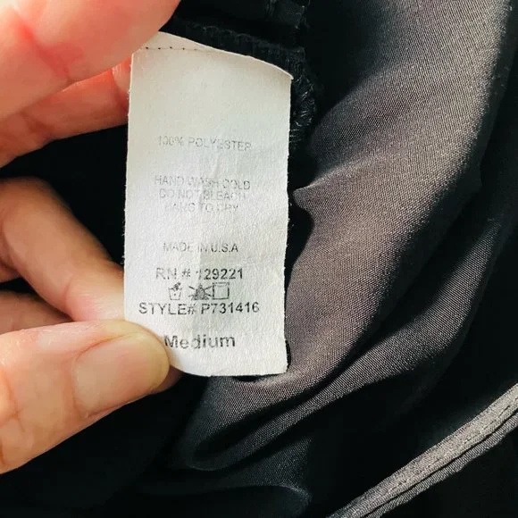 Pauln KC Womens Black Romper Sleeveless Cut out back Size: M - Picture 5 of 5